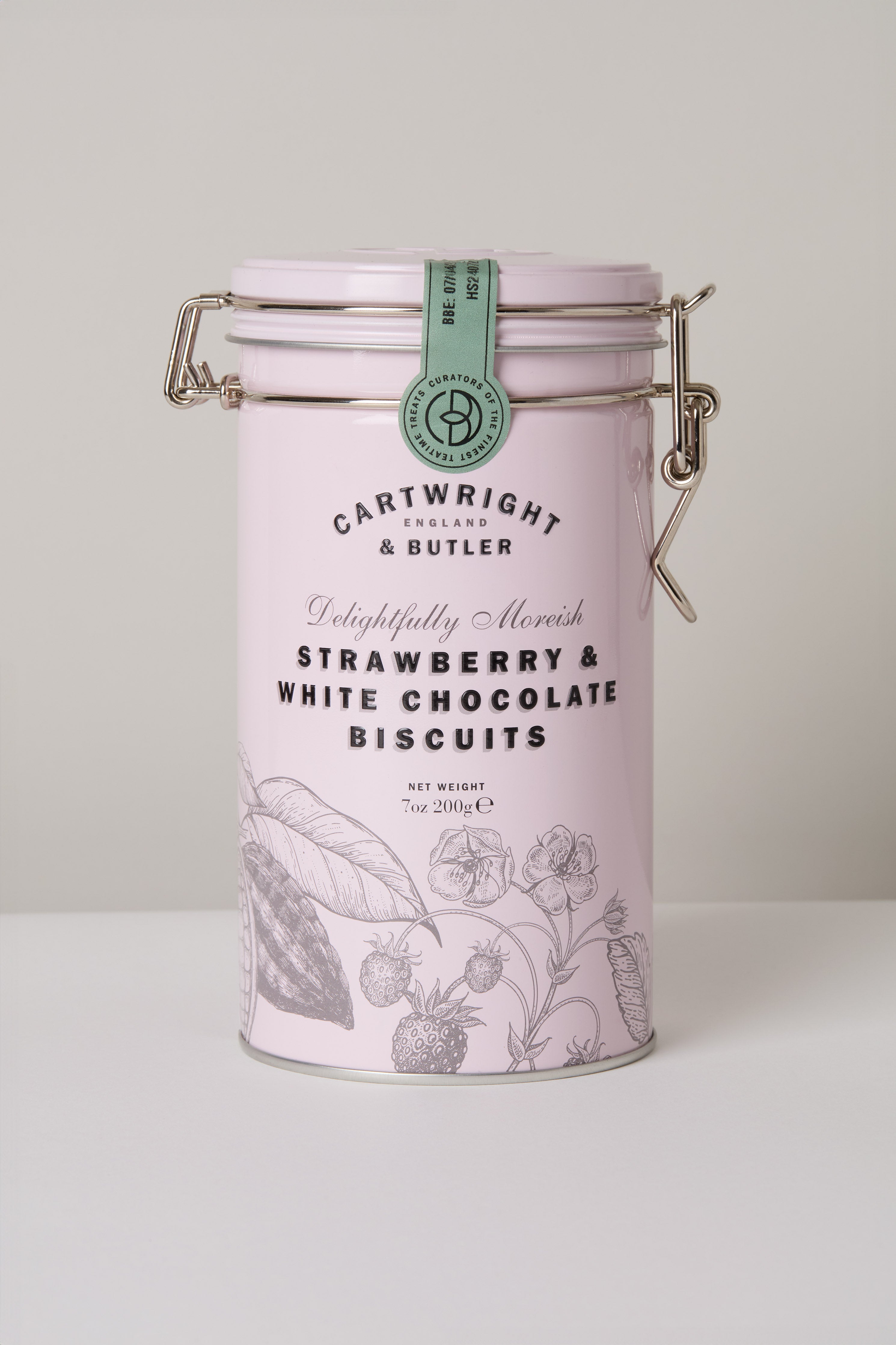 Cartwright & Butler's Strawberry White Chocolate Biscuits