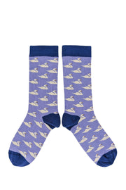 Lilac Swan Socks 4-7