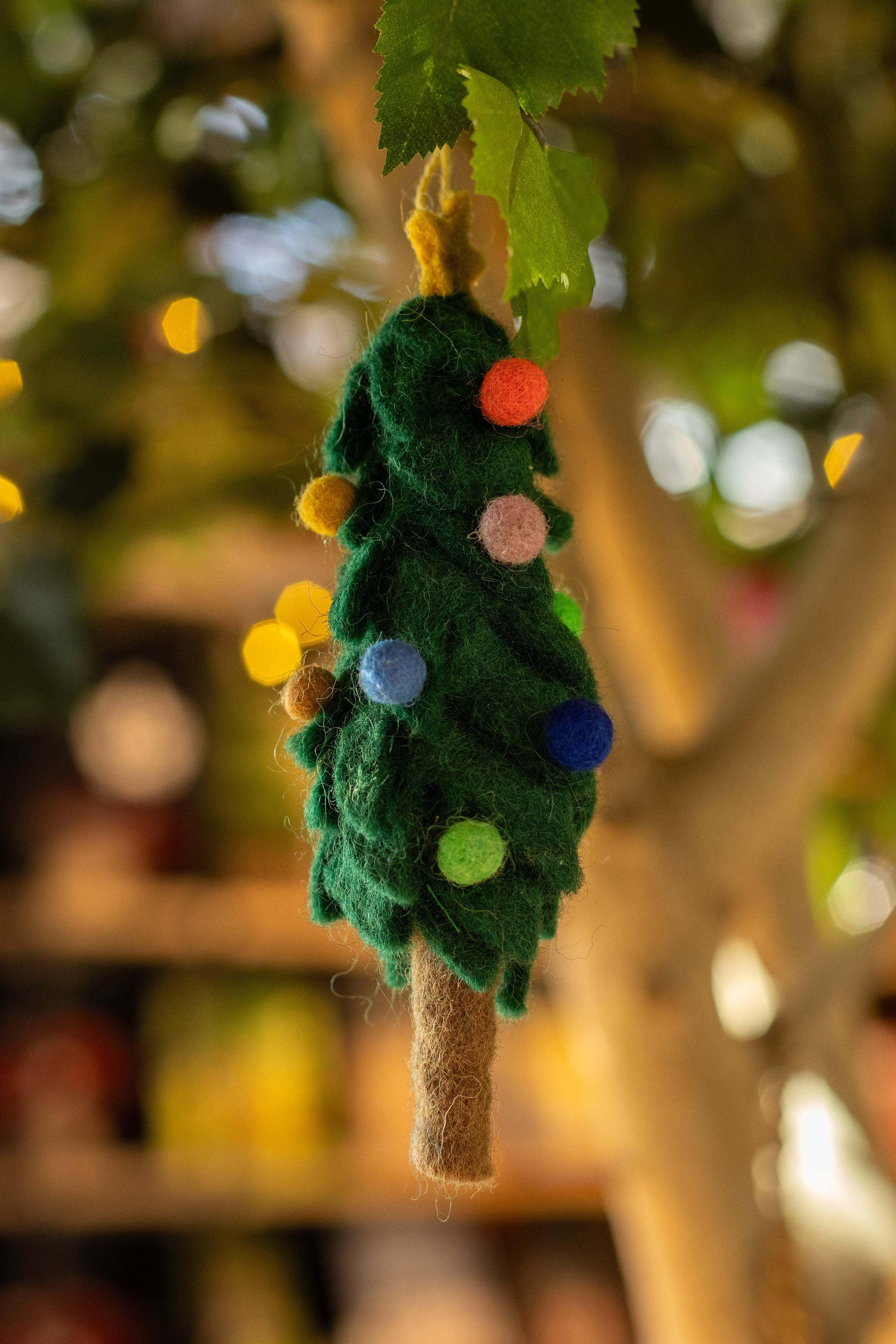 Felt Colourful Festive Tree Hanging Decoration