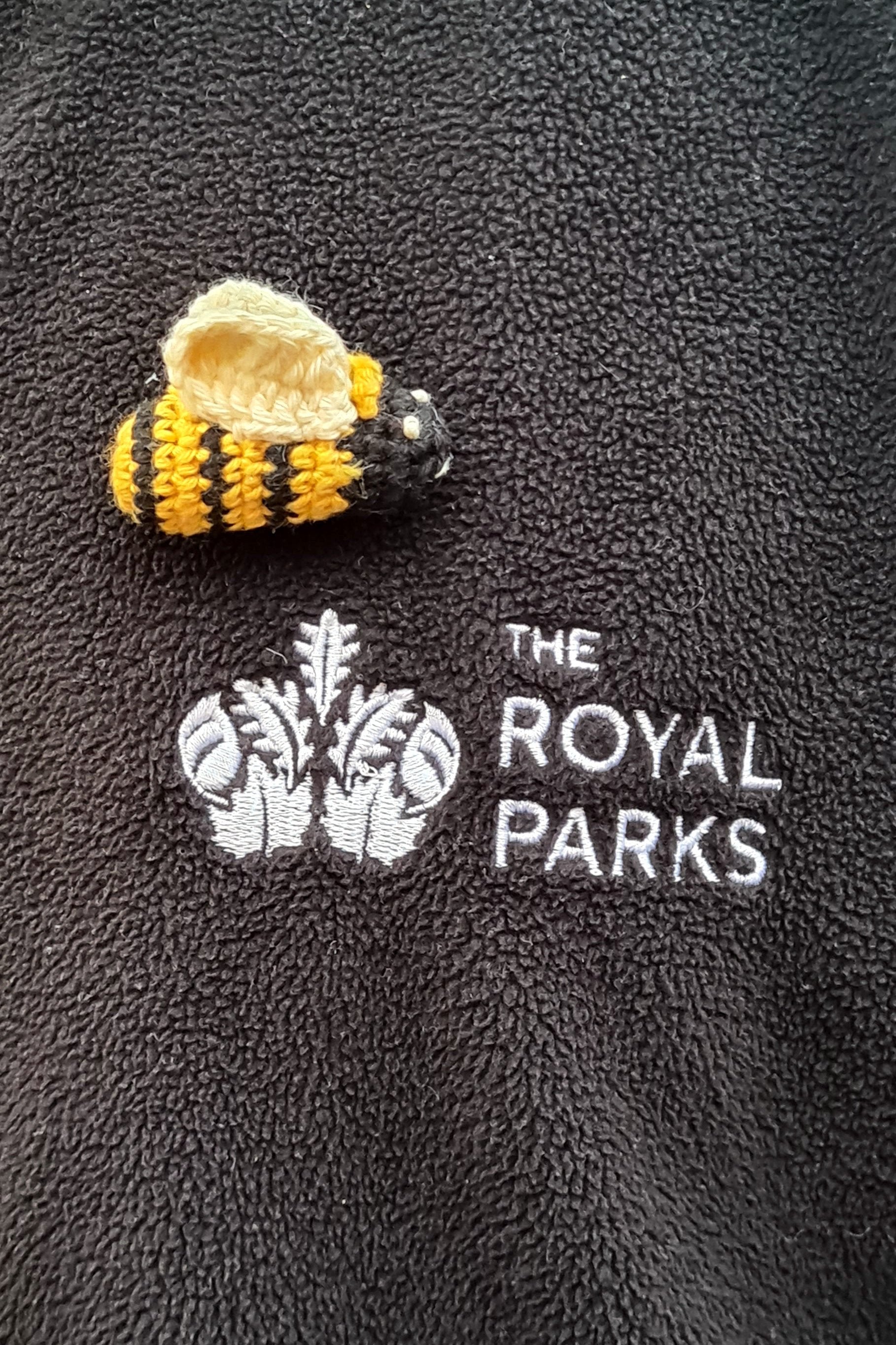 Bee Crocheted Brooch