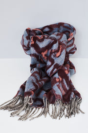 Denim & Berry Abstract Cashmink Scarf