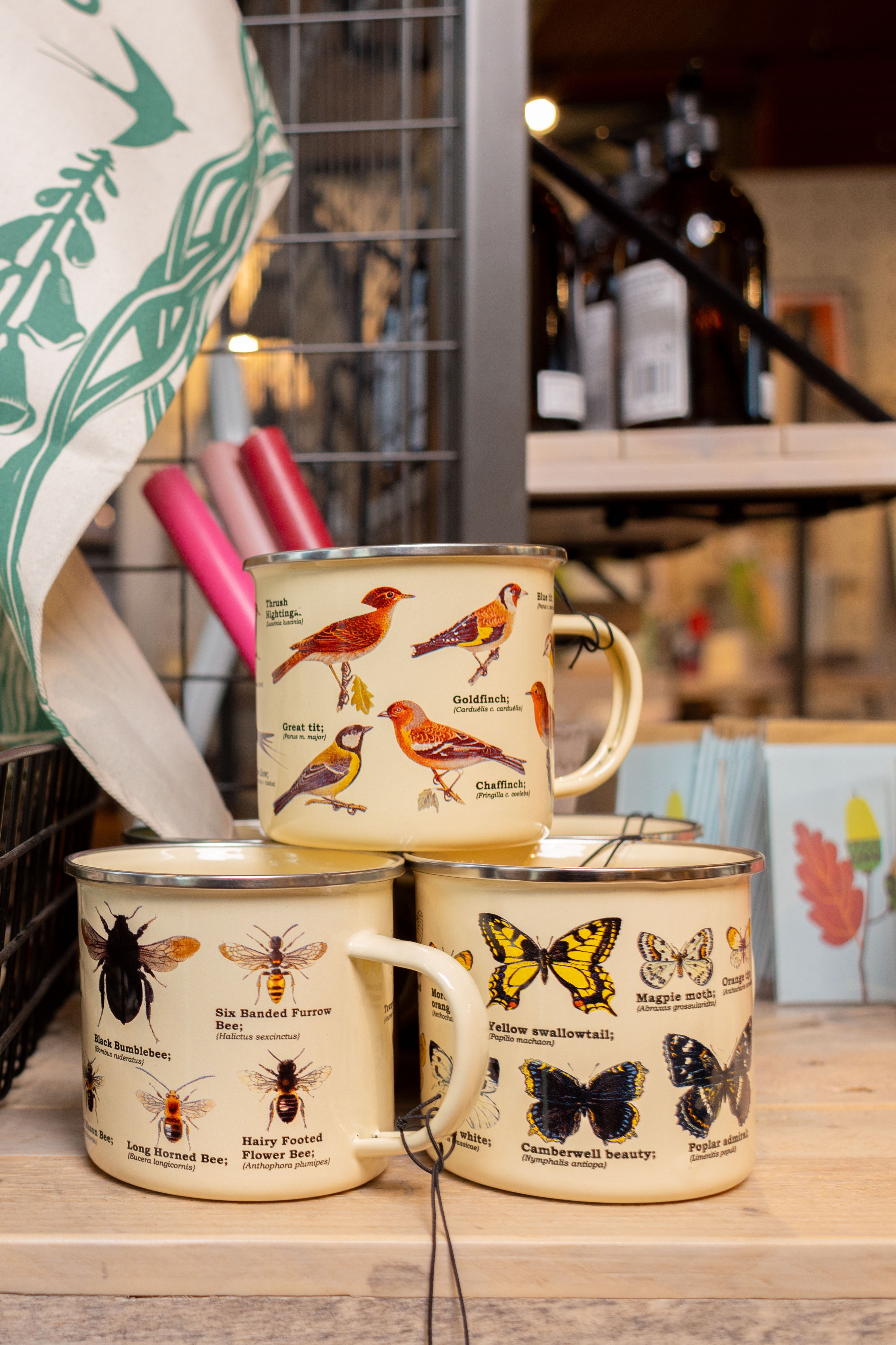 Garden Birds Enamel Mug