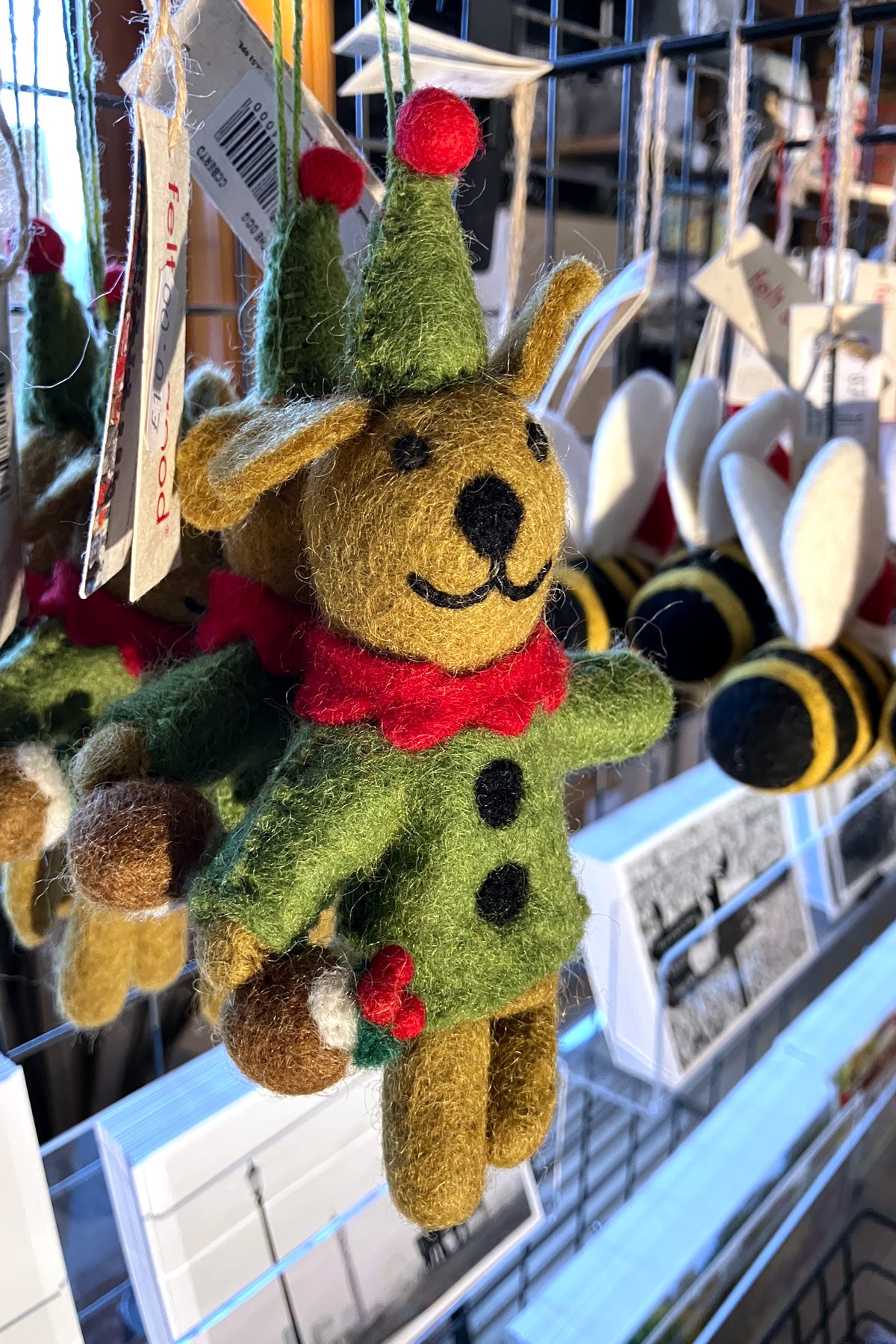 Felt Bernard the Dog Hanging Decoration