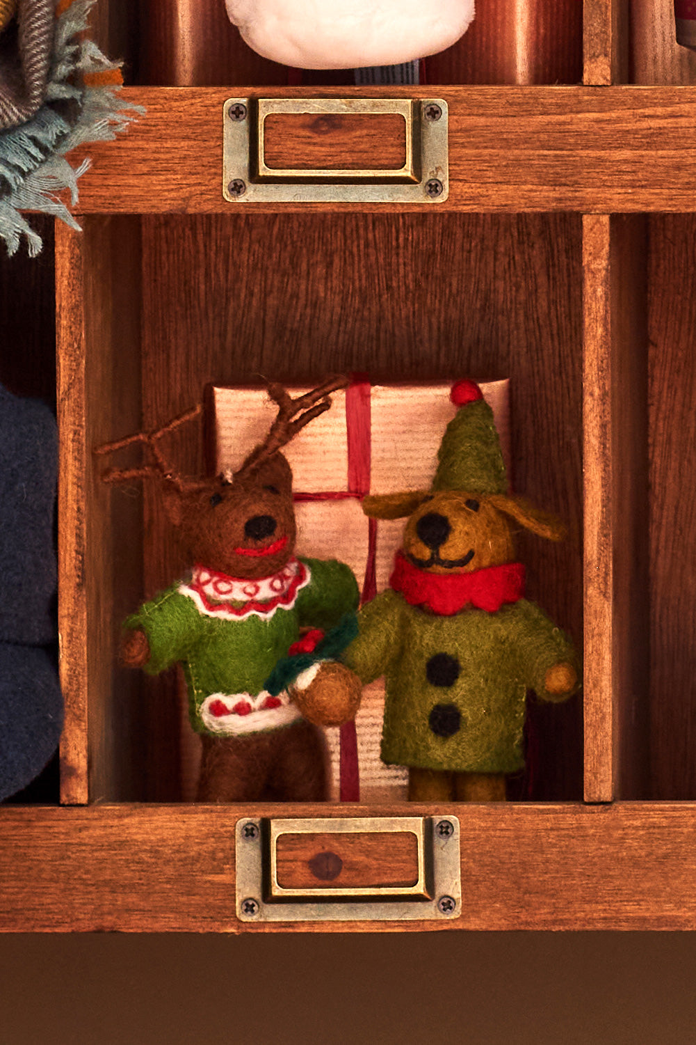 Felt Retro Reindeer Hanging Decoration