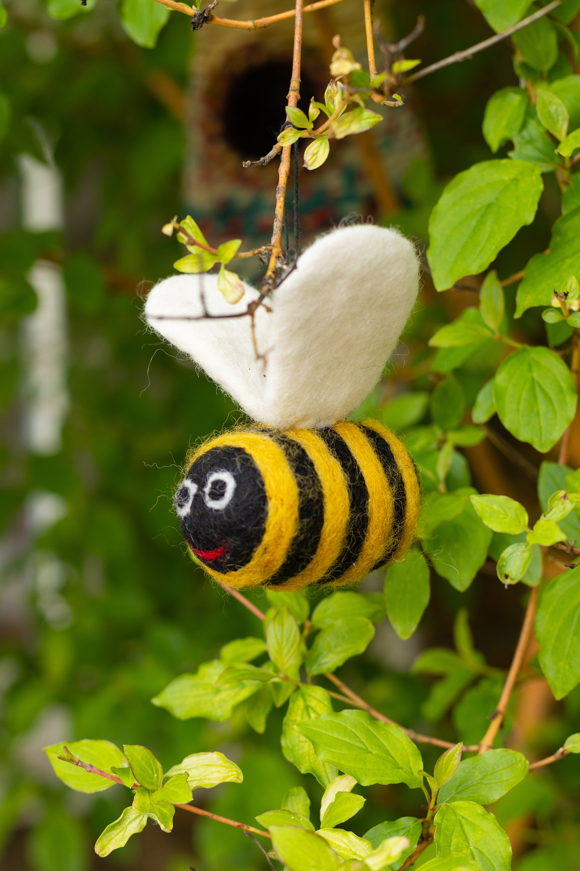 Felt Bumble Bee Hanging Decoration