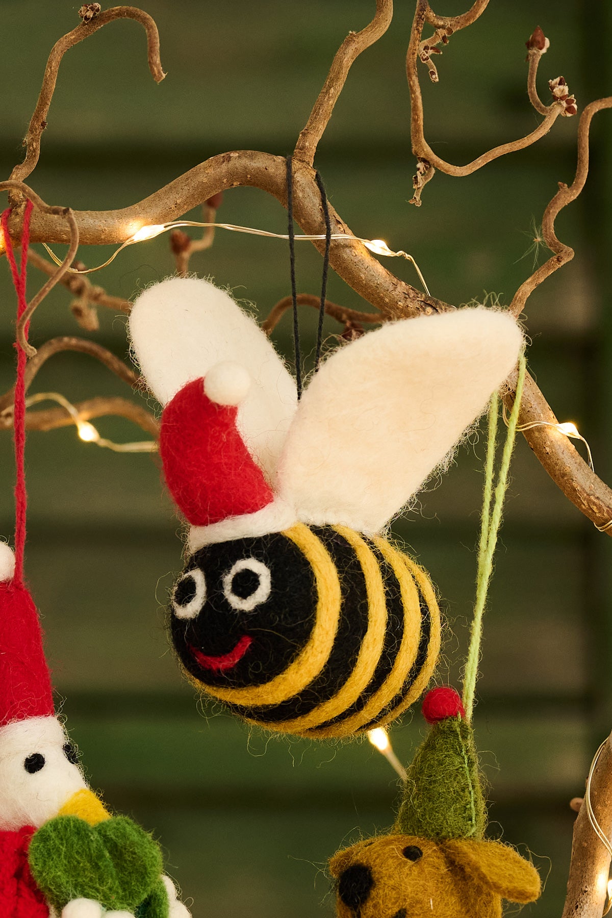 Felt Christmas Big Bumblebee Hanging Decoration