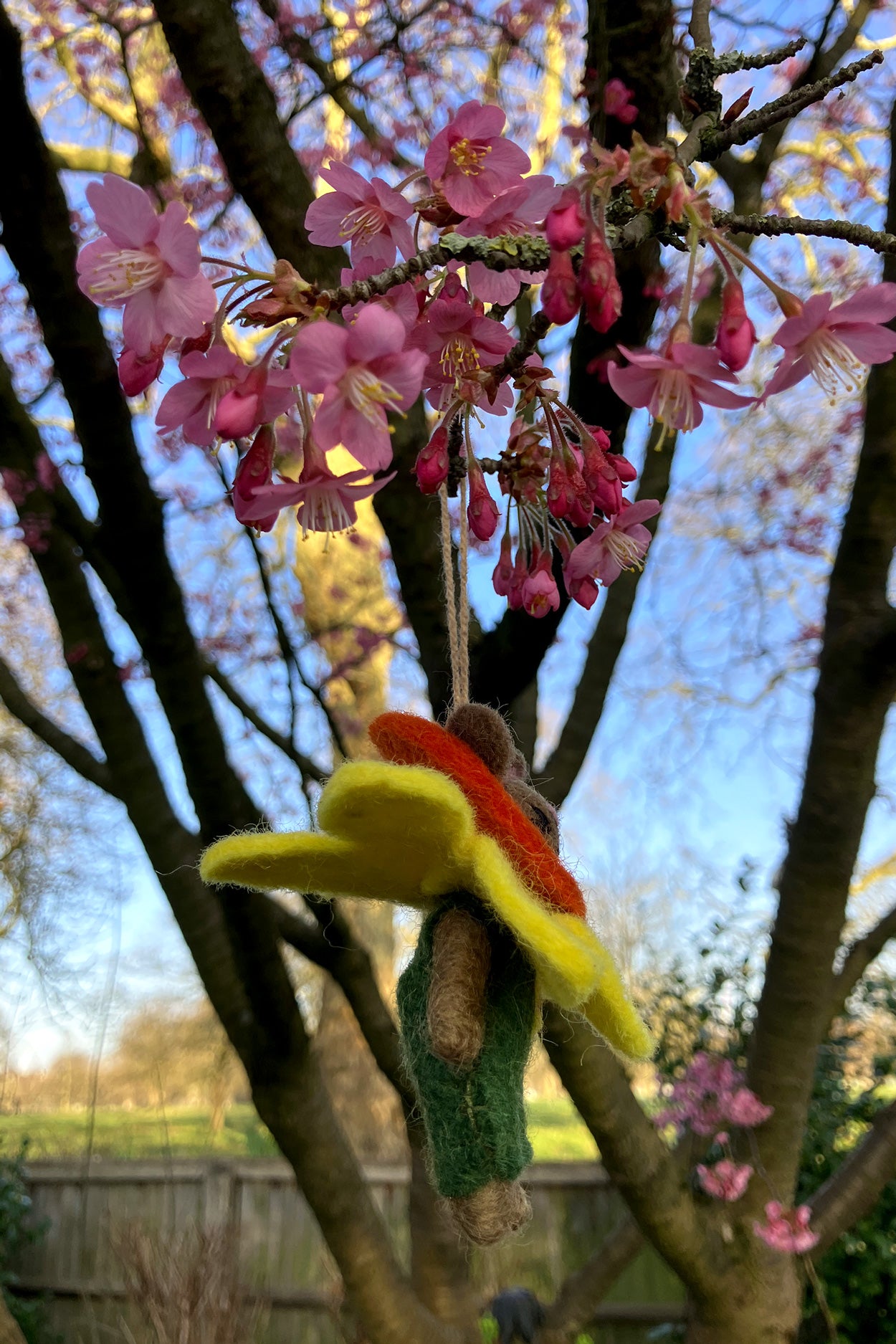 Felt Dani The Daffodil Bunny Handing Decoration