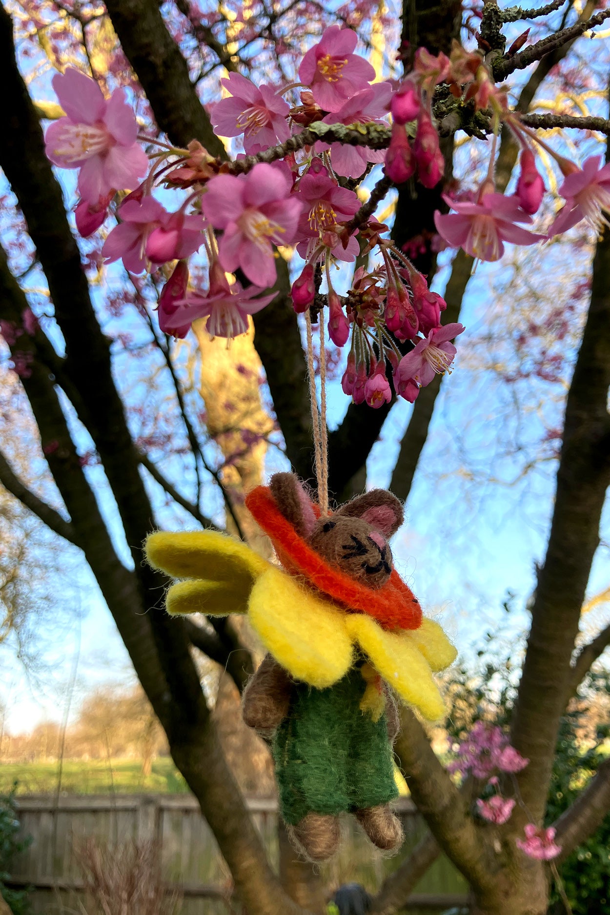 Felt Dani The Daffodil Bunny Handing Decoration