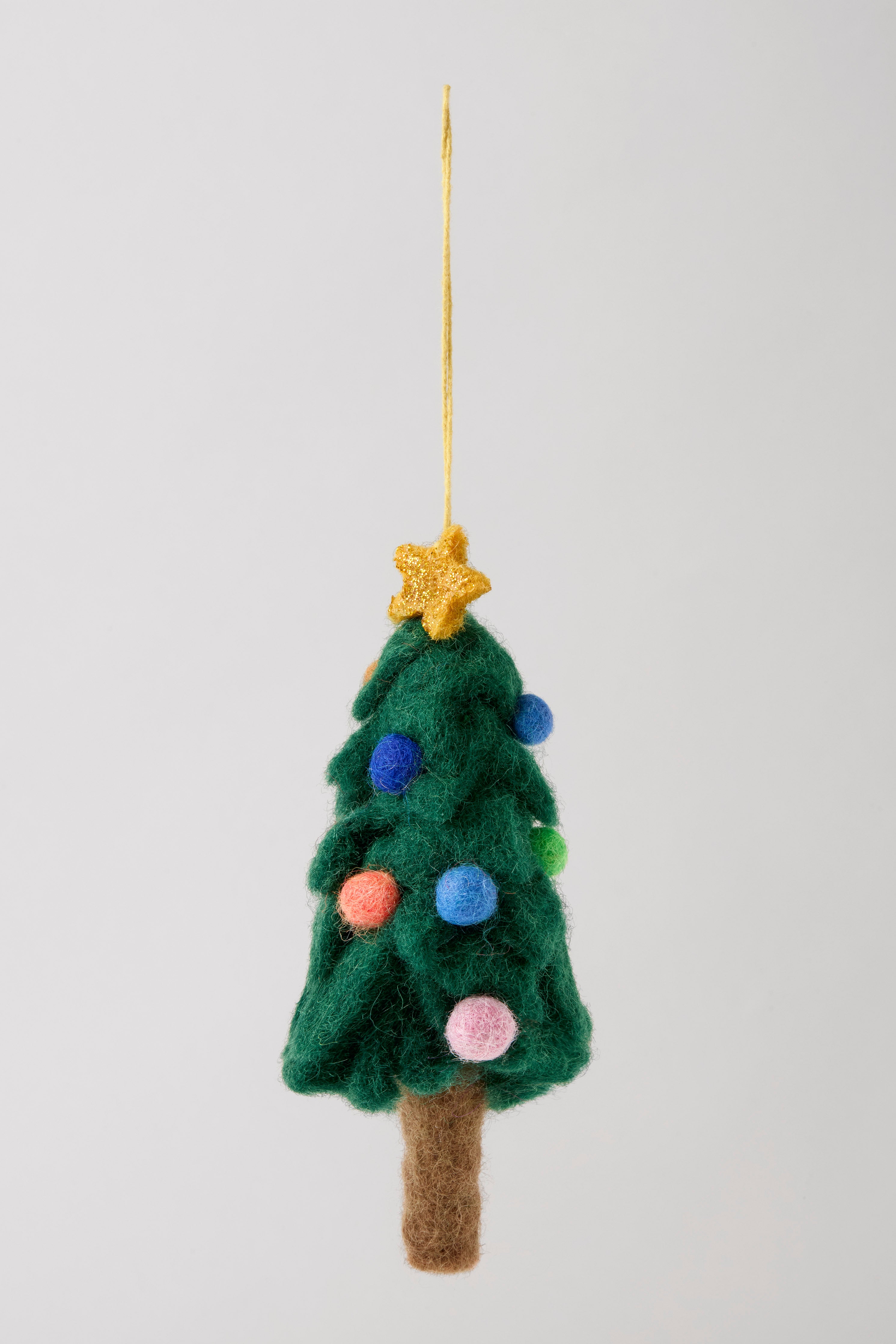 Felt Colourful Festive Tree Hanging Decoration