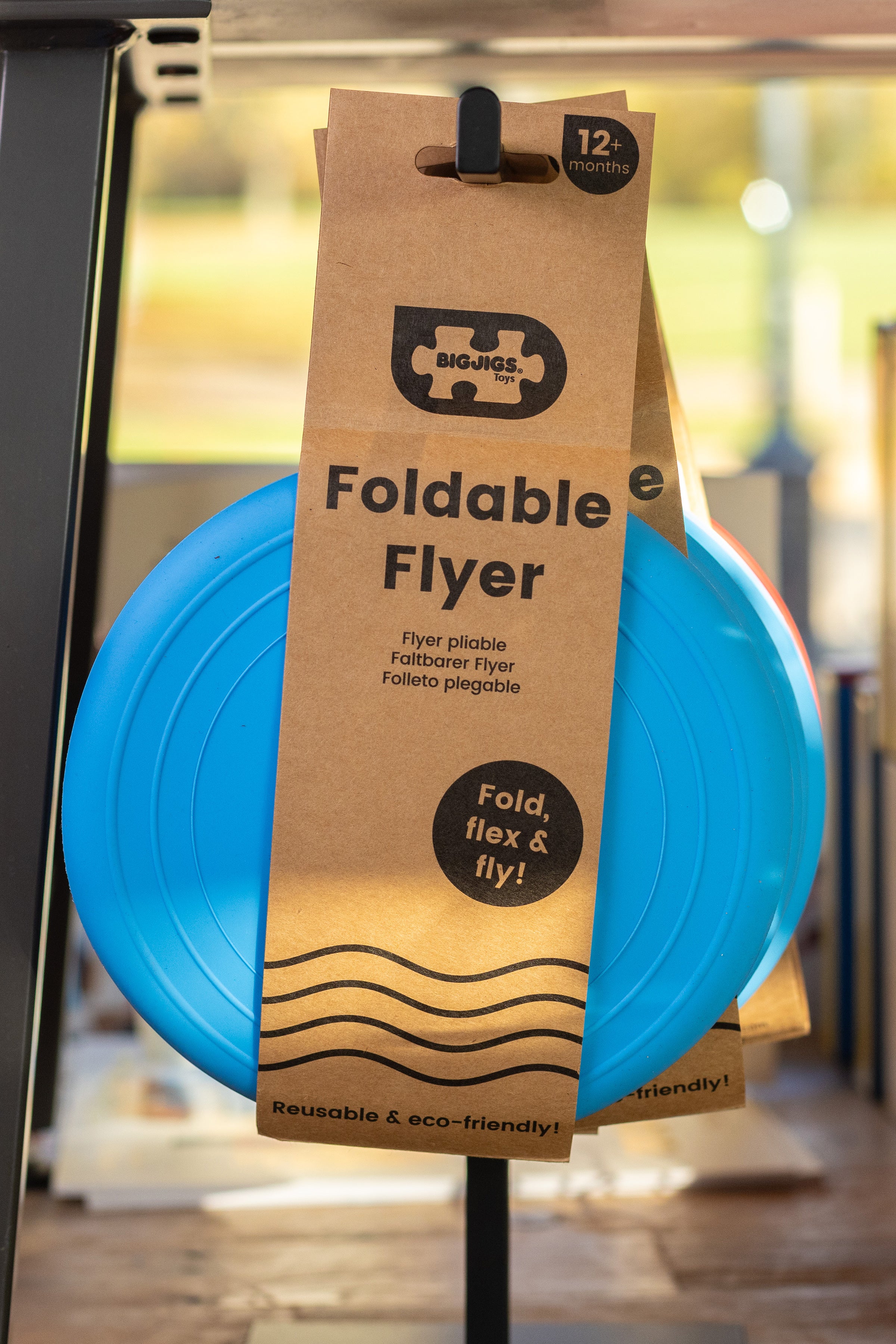 Blue Foldable Flyer Frisbee