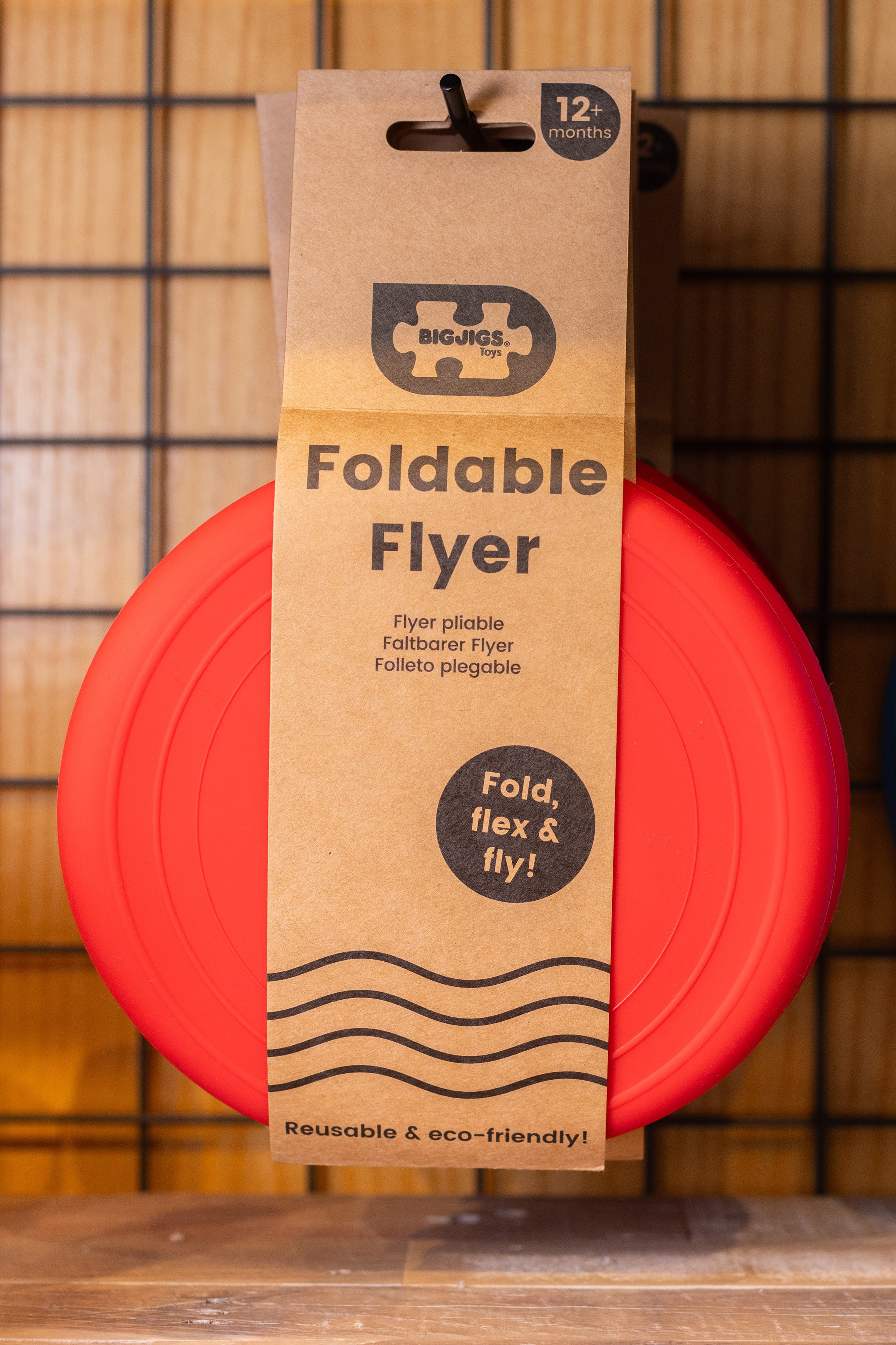 Red Foldable Flyer Frisbee