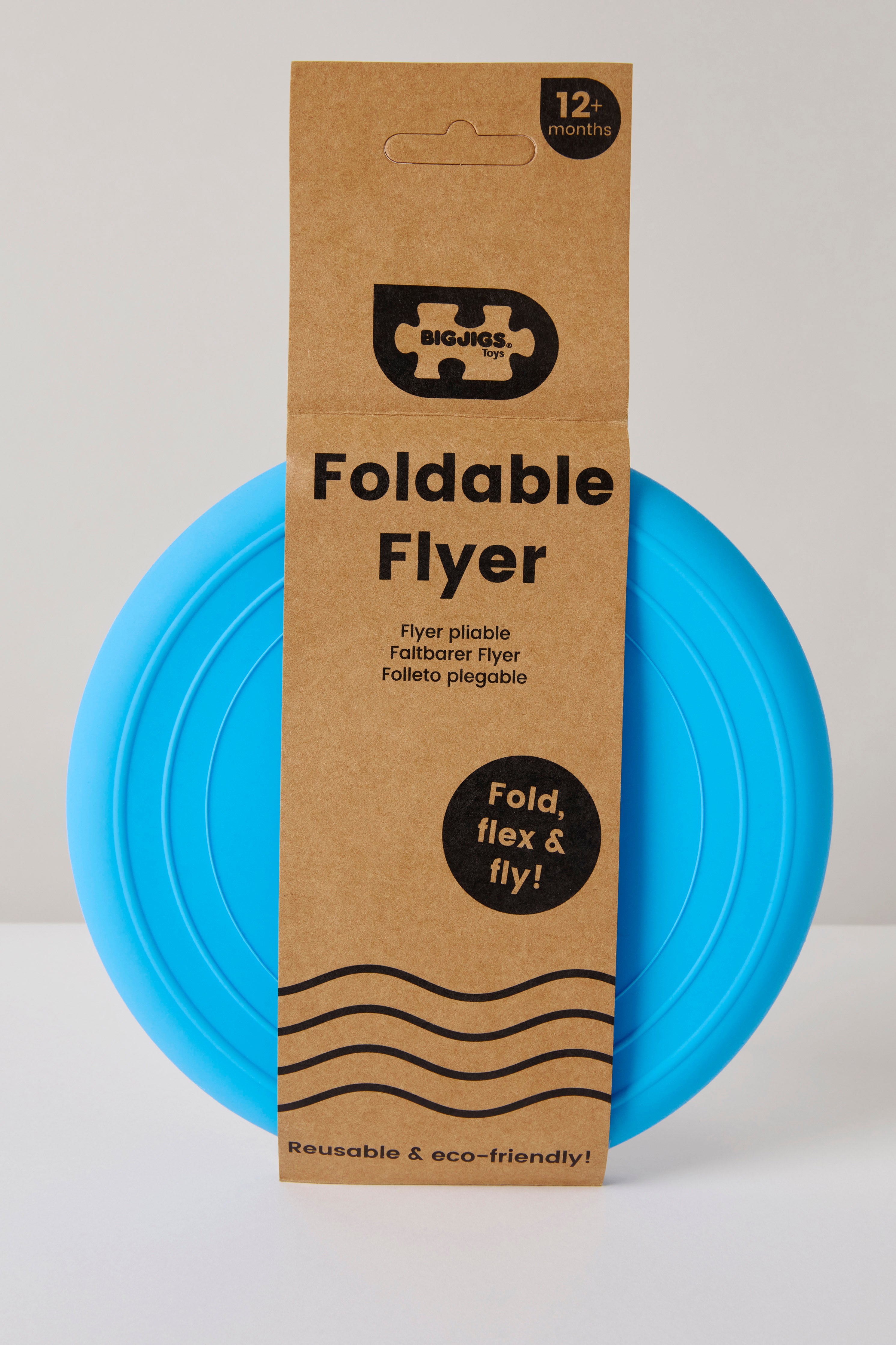 Blue Foldable Flyer Frisbee