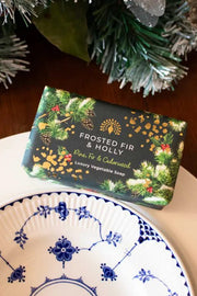 Christmas Tidings Frosted Fir and Holly Soap 190g