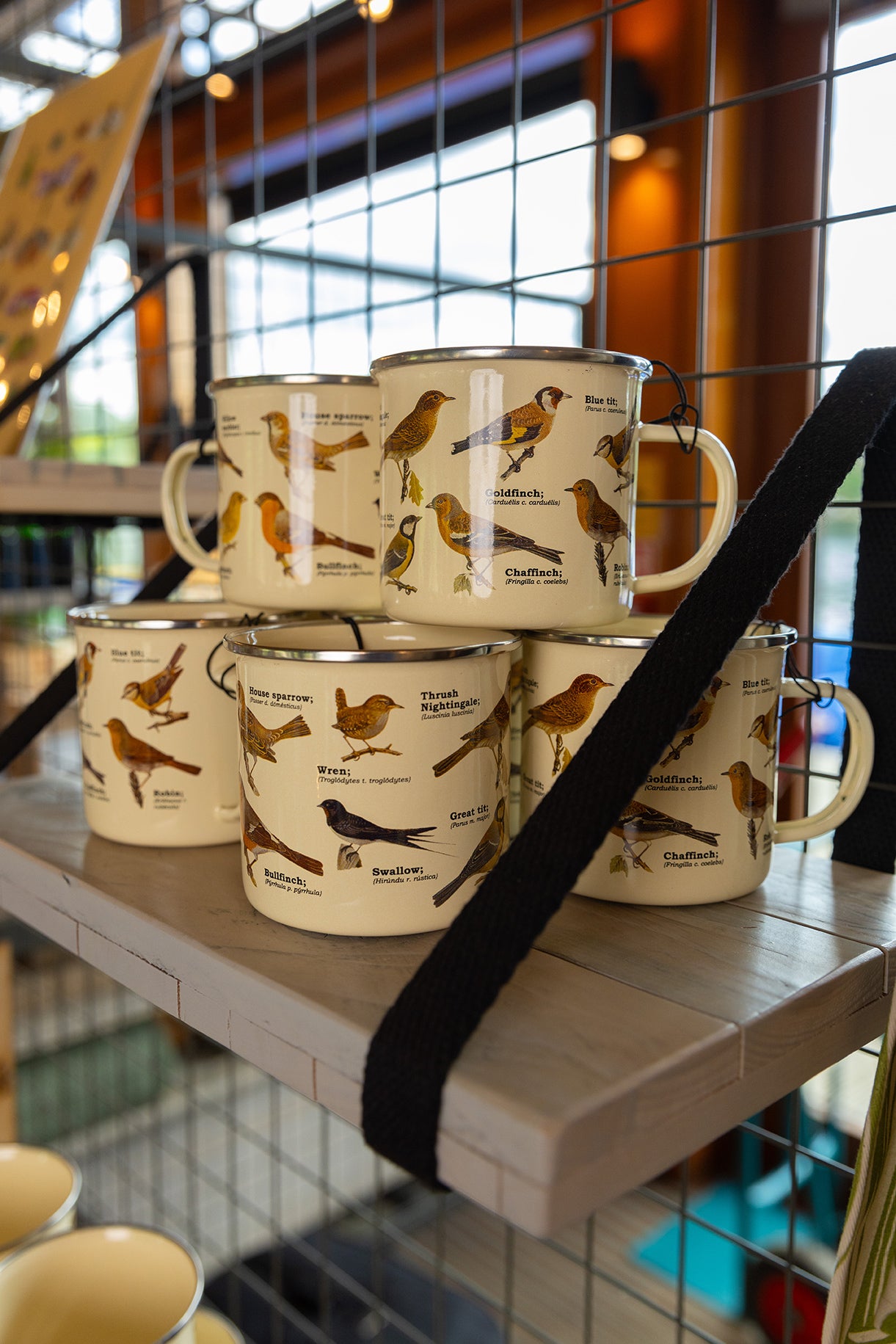 Garden Birds Enamel Mug