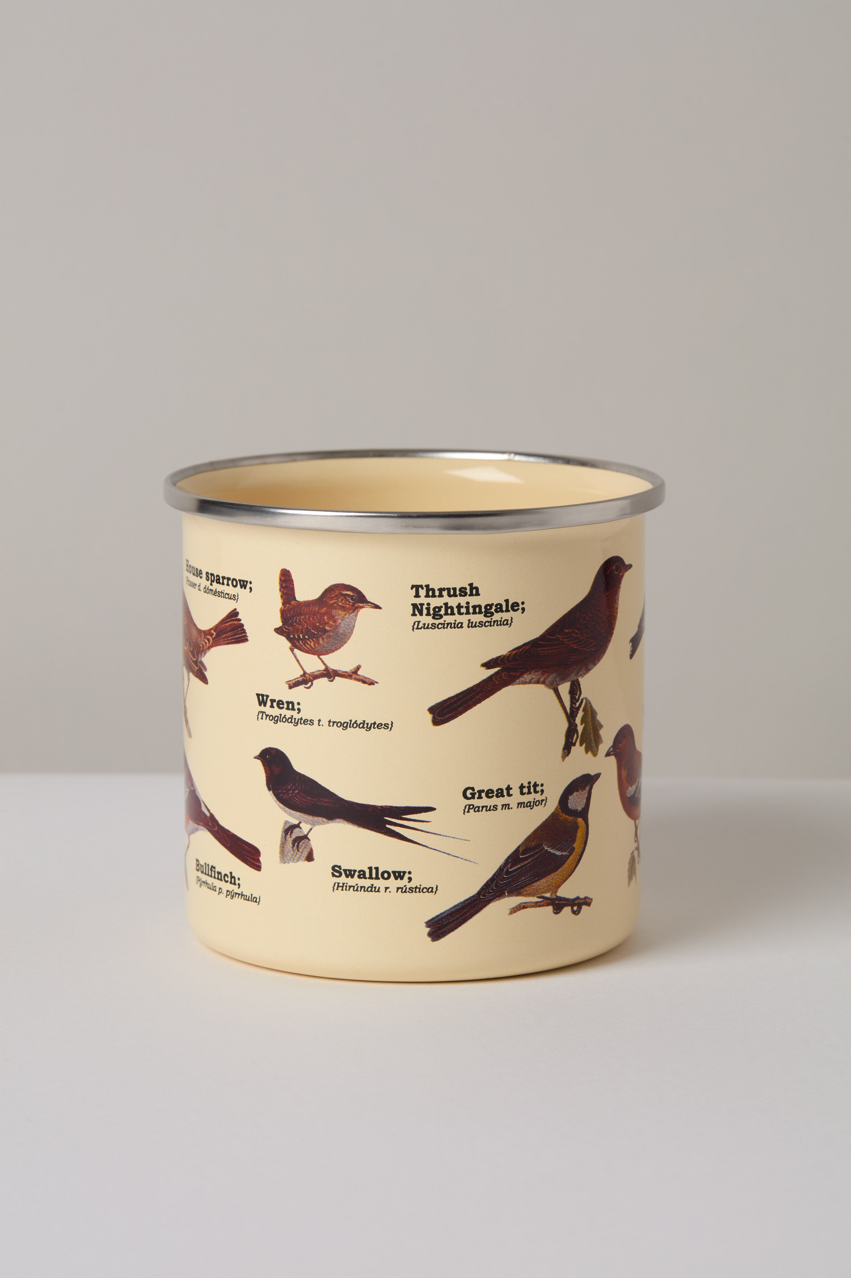 Garden Birds Enamel Mug