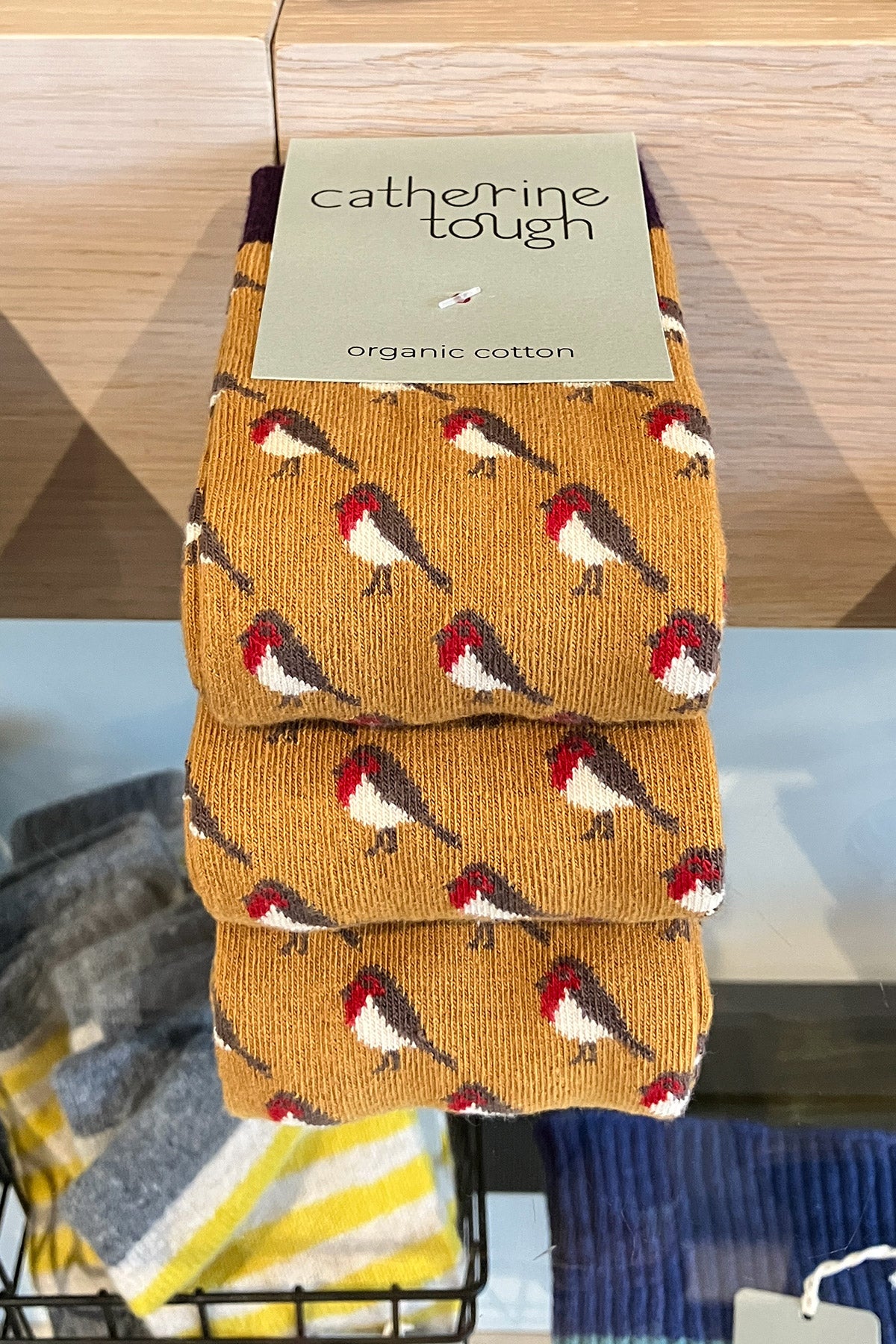 Ginger Robins Socks 8-11