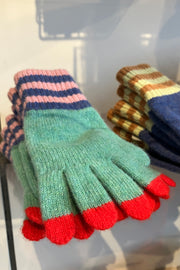 Green Lambswool 5-8 Kids Gloves