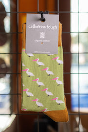 Green Pelican Socks 4-7