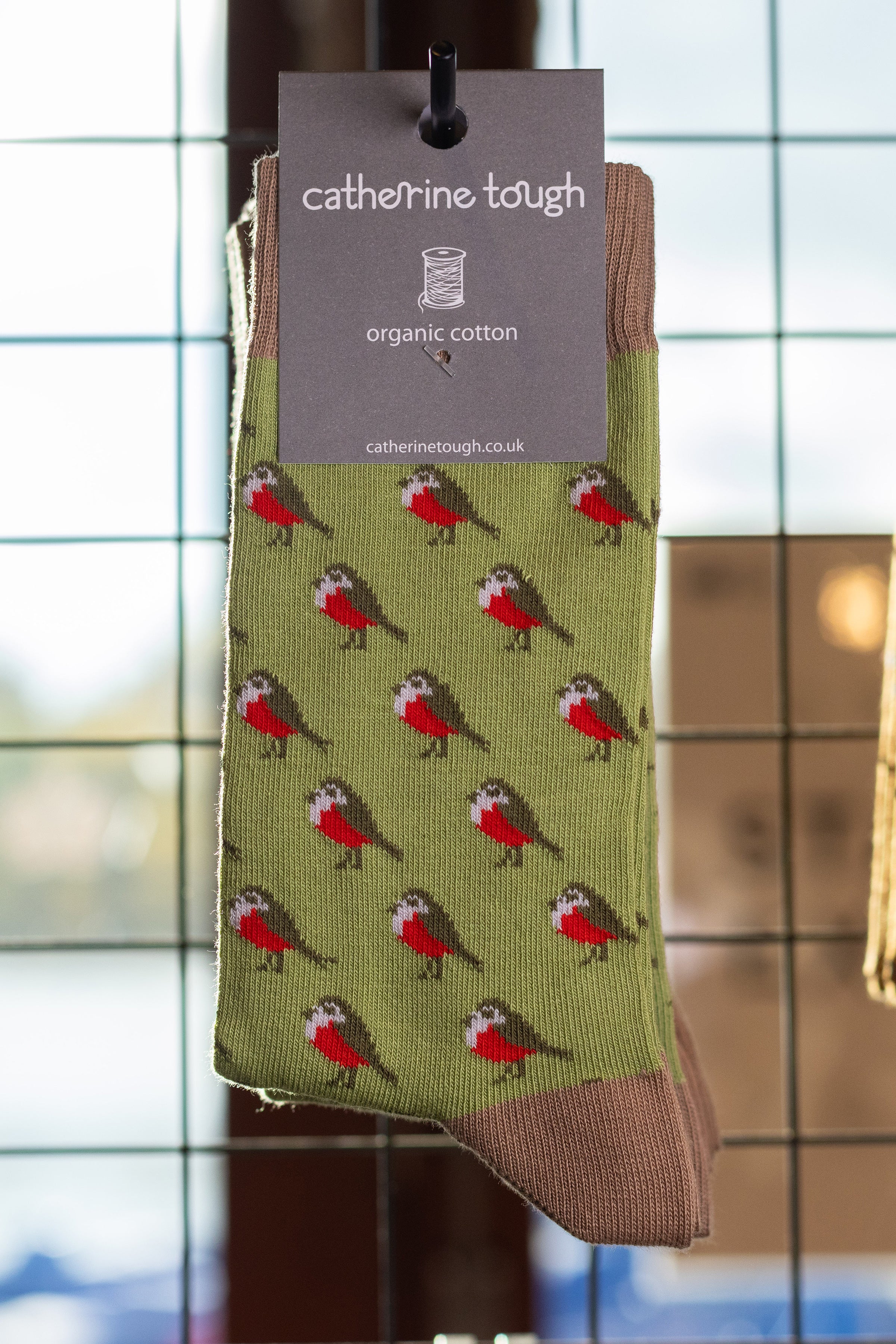 Green Robin Socks: 8-11