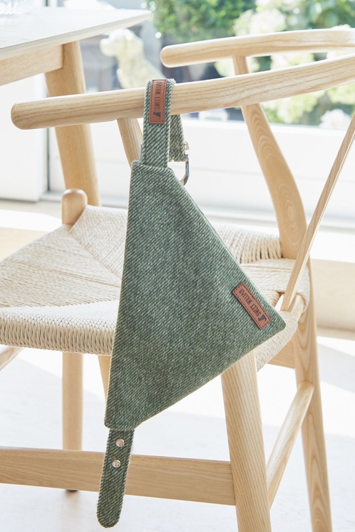 Tweed Dog Bandana - Green 