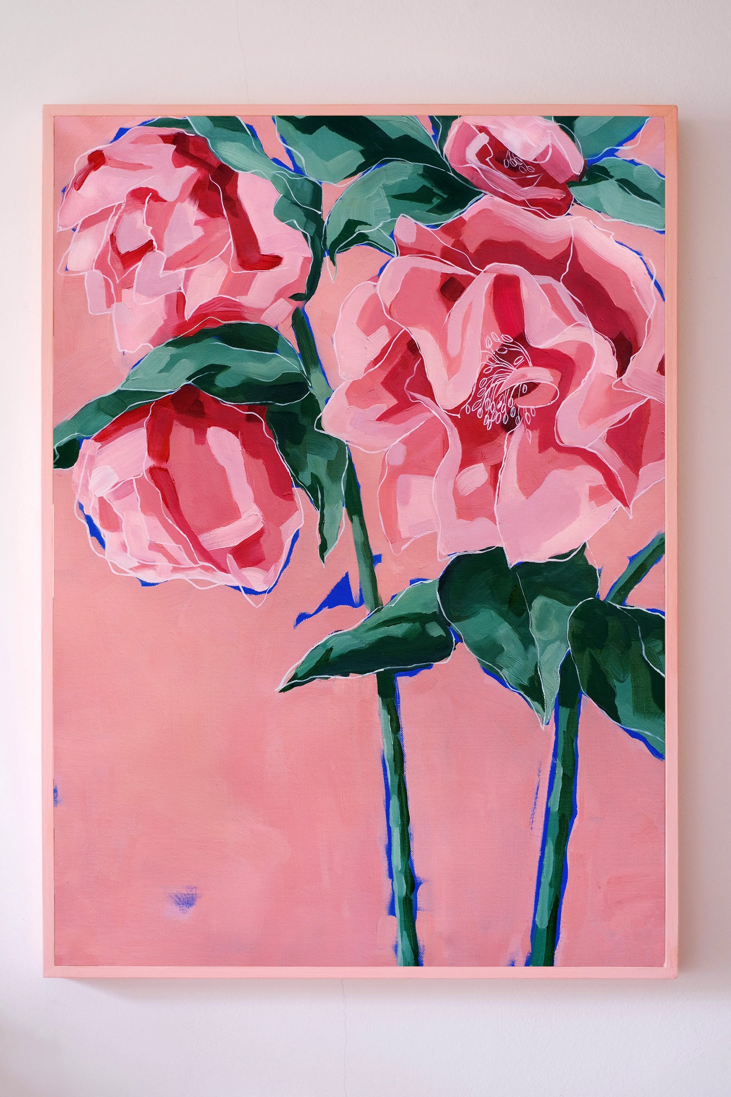 Hellebore Painting On Canvas By Daniel Quirke (Framed) for the Royal Parks | Regents Park Collection