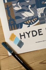 Hyde Park Print by Jack Oldfield | Design Sketch