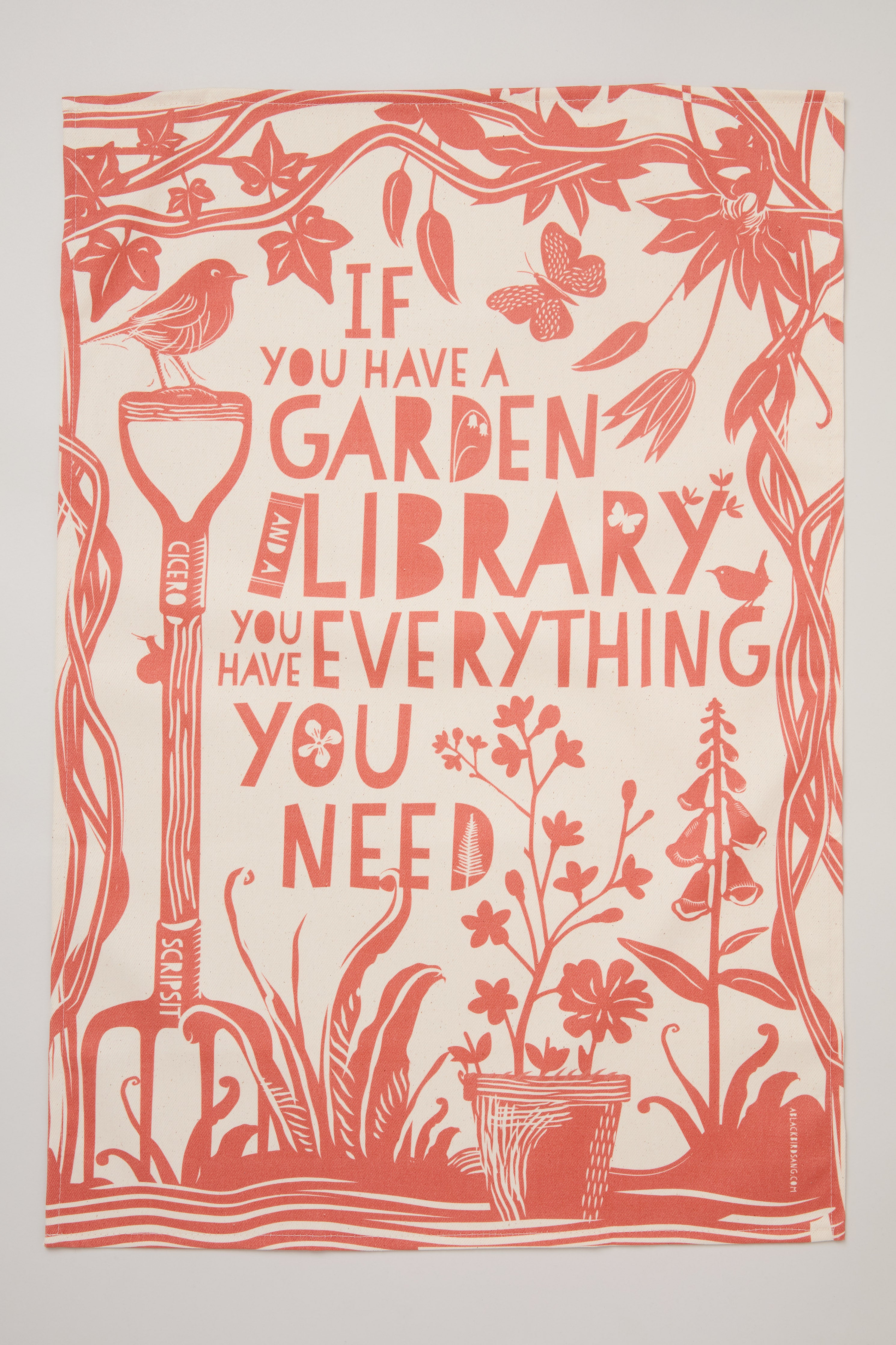 If you have a Garden Library Tea Towel