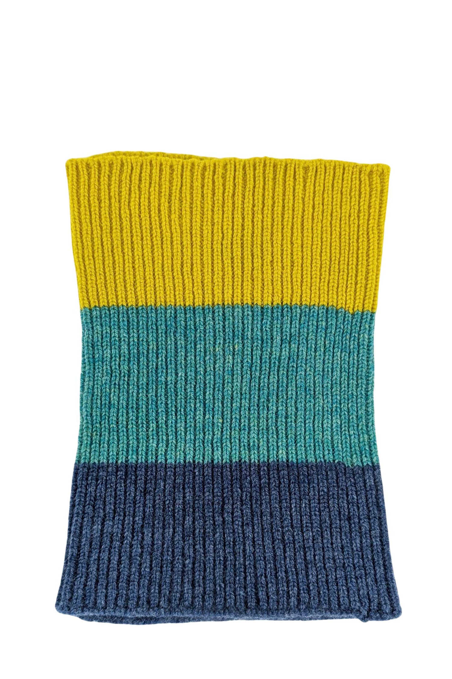 Jade Block Lambswool Mini Snood