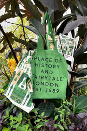 Kensington Gardens Est 1689 Green Cotton Bag