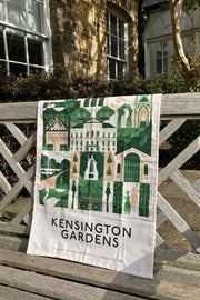 Kensington Gardens Vintage Print Tea Towel