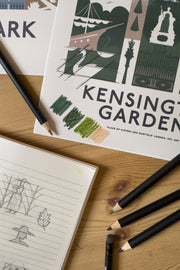 Kensington Gardens Park Print by Jack Oldfield | Design Sketch