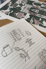 Kensington Gardens Park Print by Jack Oldfield | Design Sketch