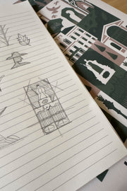 Kensington Gardens Park Print by Jack Oldfield | Design Sketch