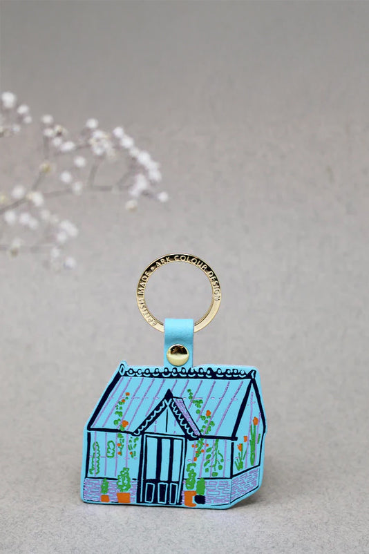 Leather Greenhouse Keyring