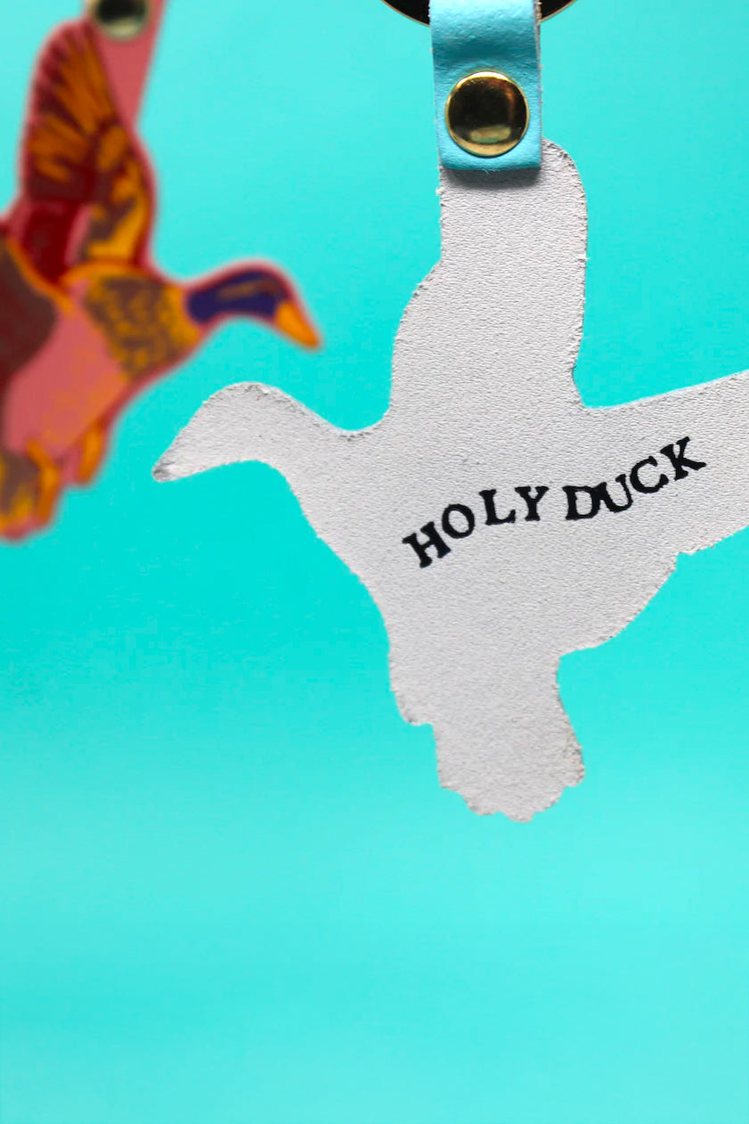 Leather Duck Keyring