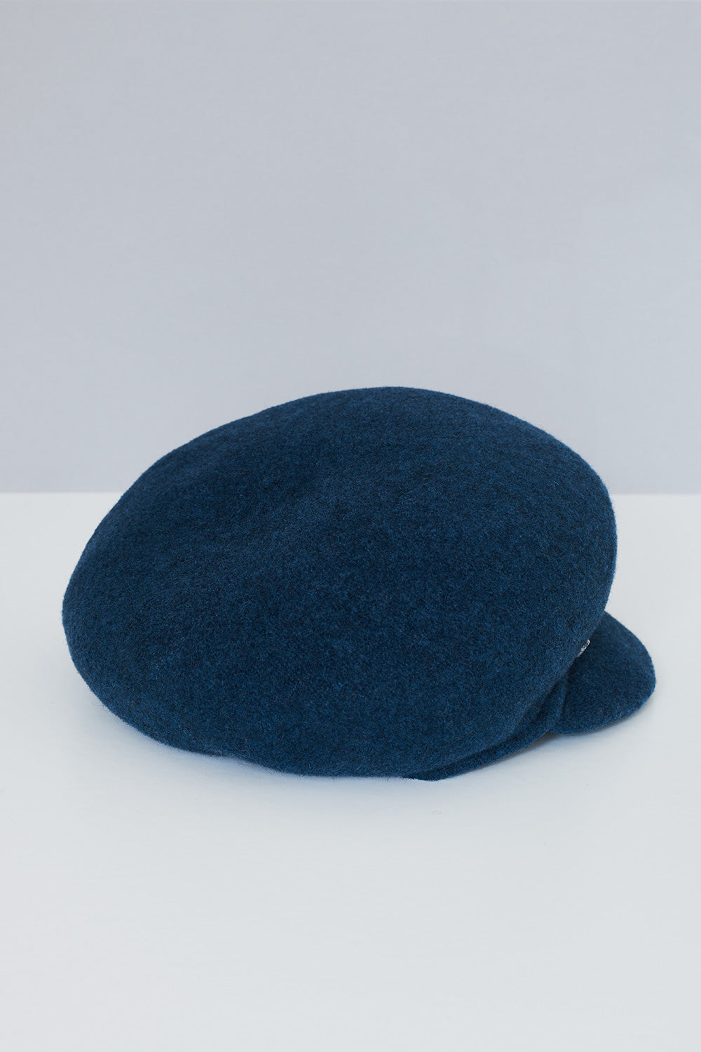 Teal Wool Baker Boy Hat