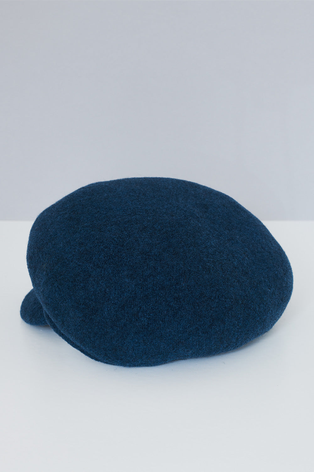 Teal Wool Baker Boy Hat