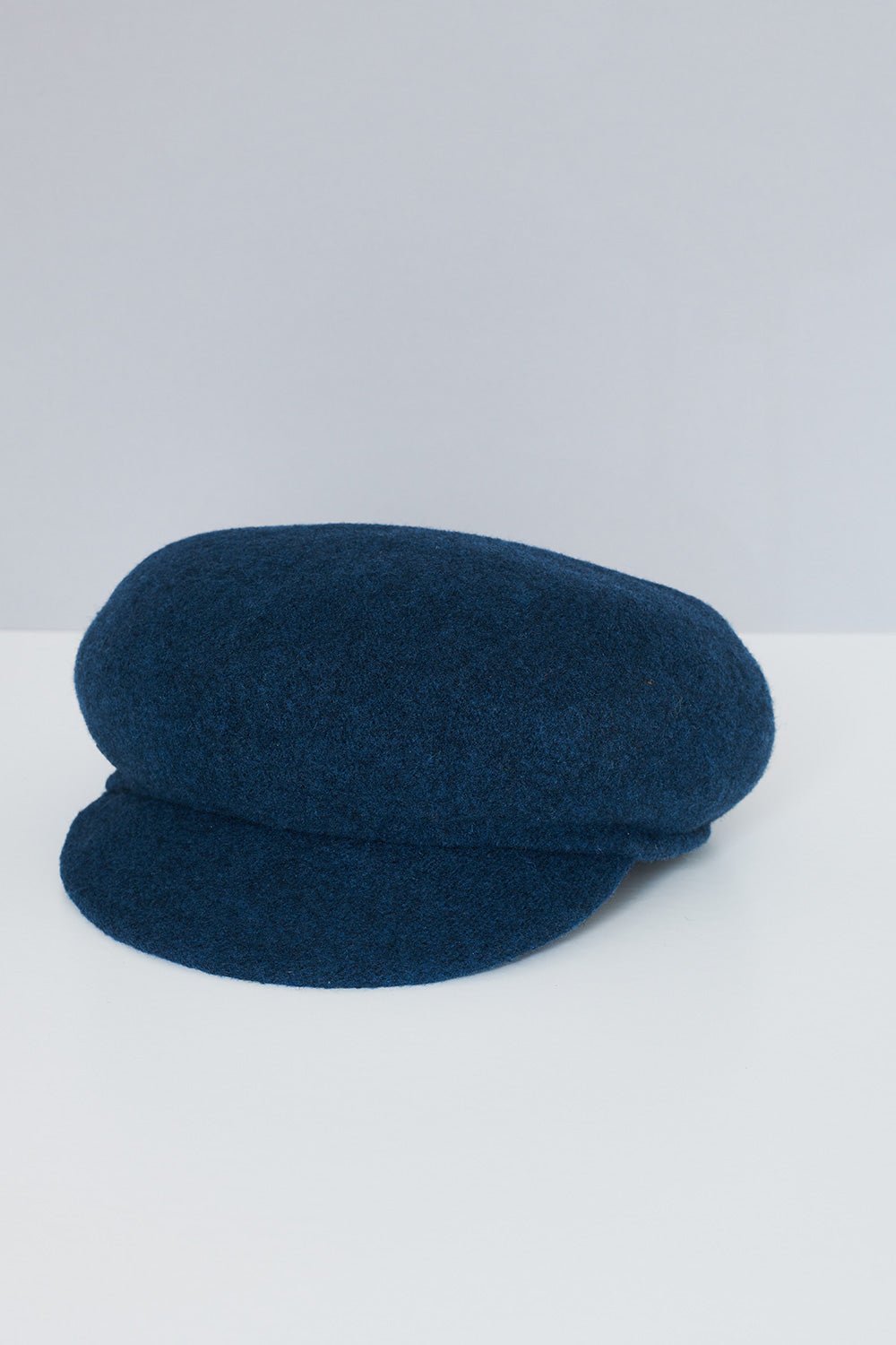 Teal Wool Baker Boy Hat
