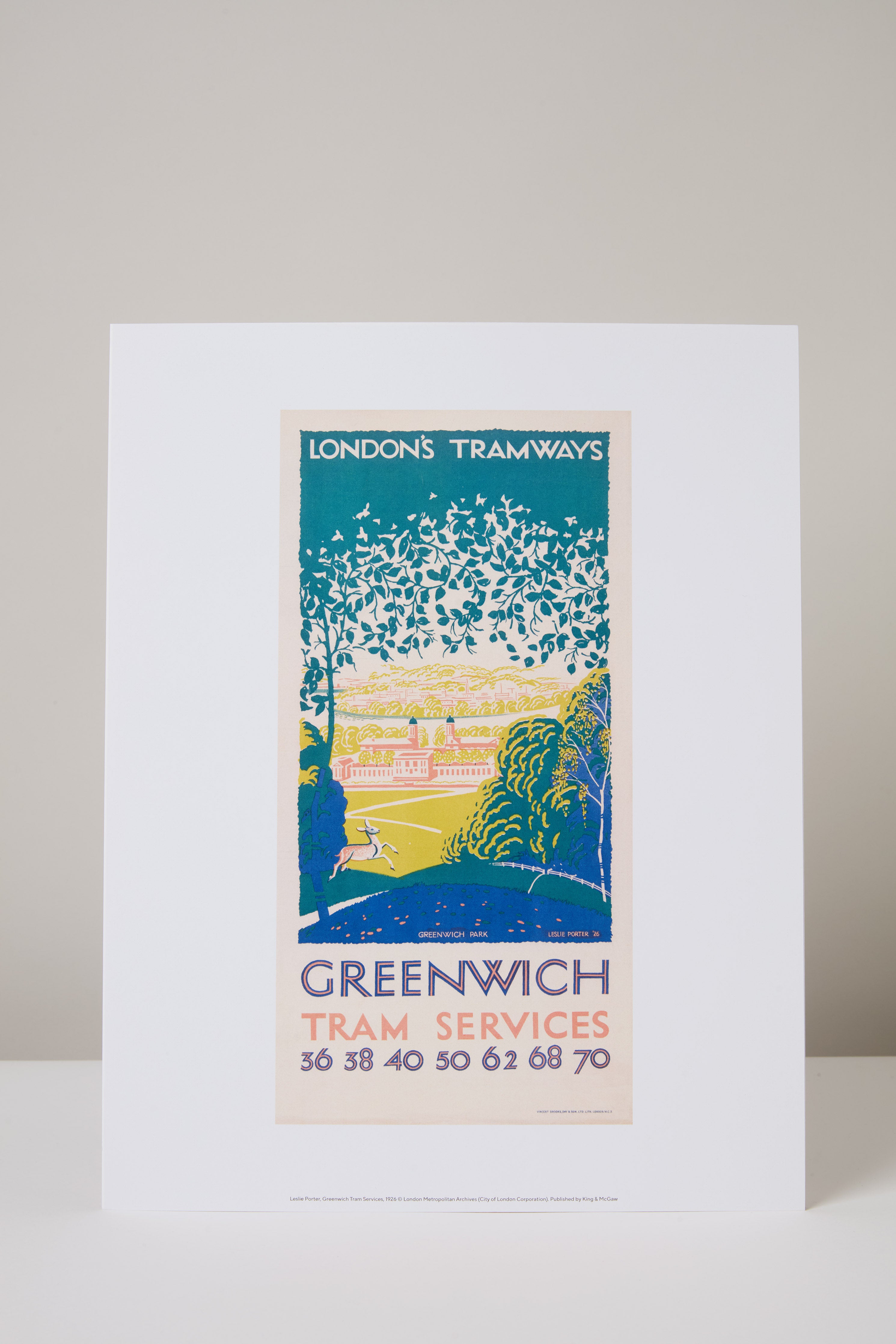 Greenwich Park Tramways Mini Print