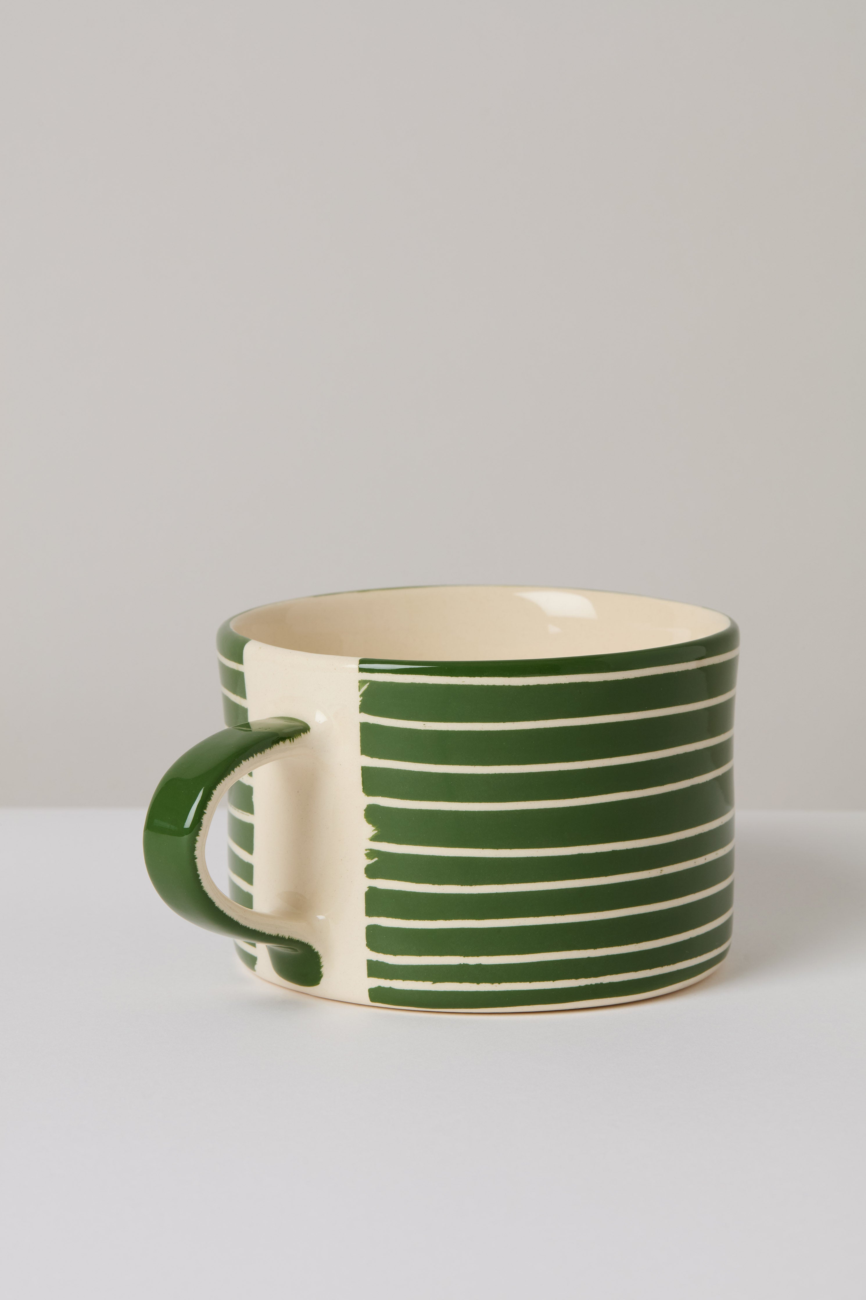 Moss Green Sgraffito Mug