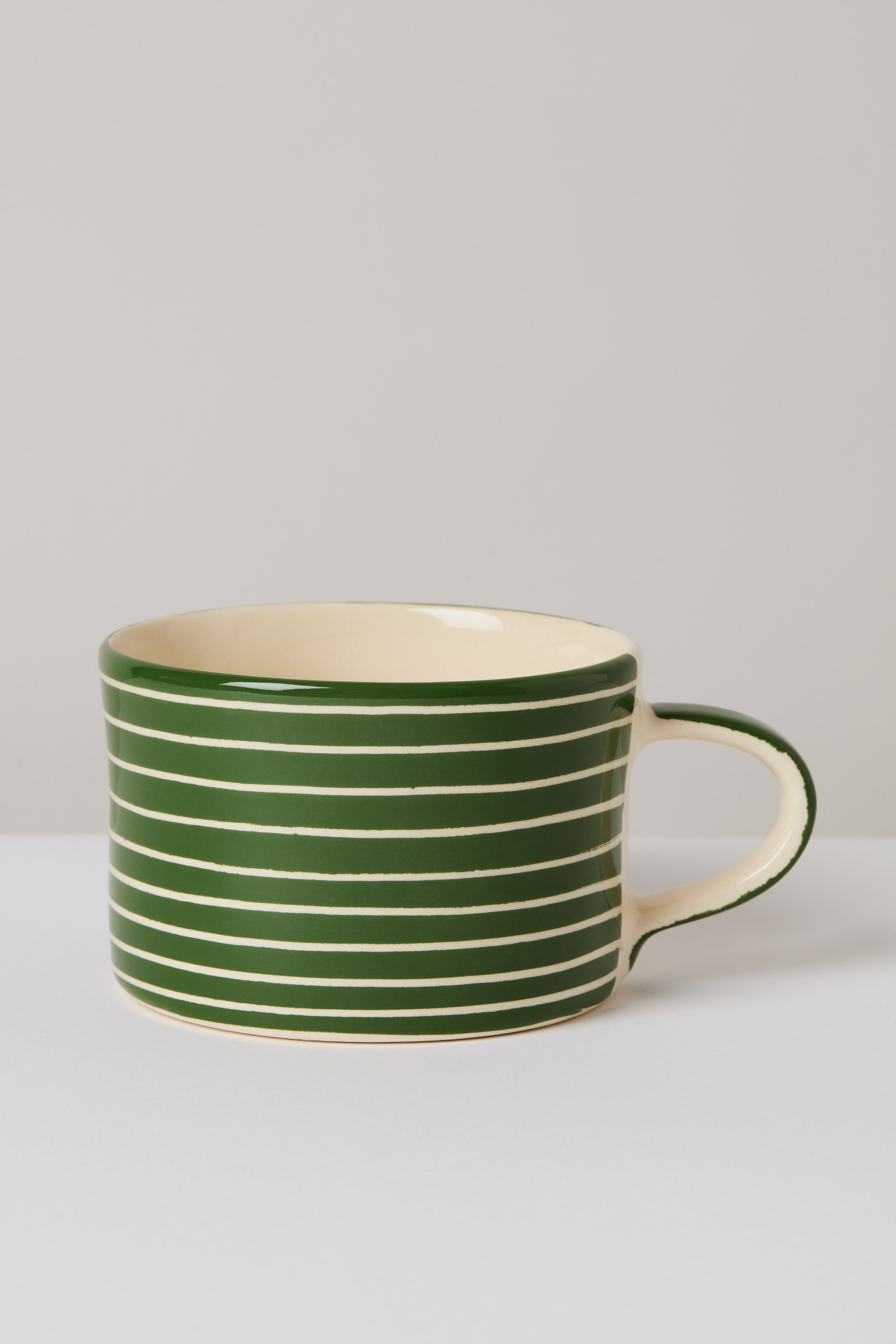 Moss Green Sgraffito Mug