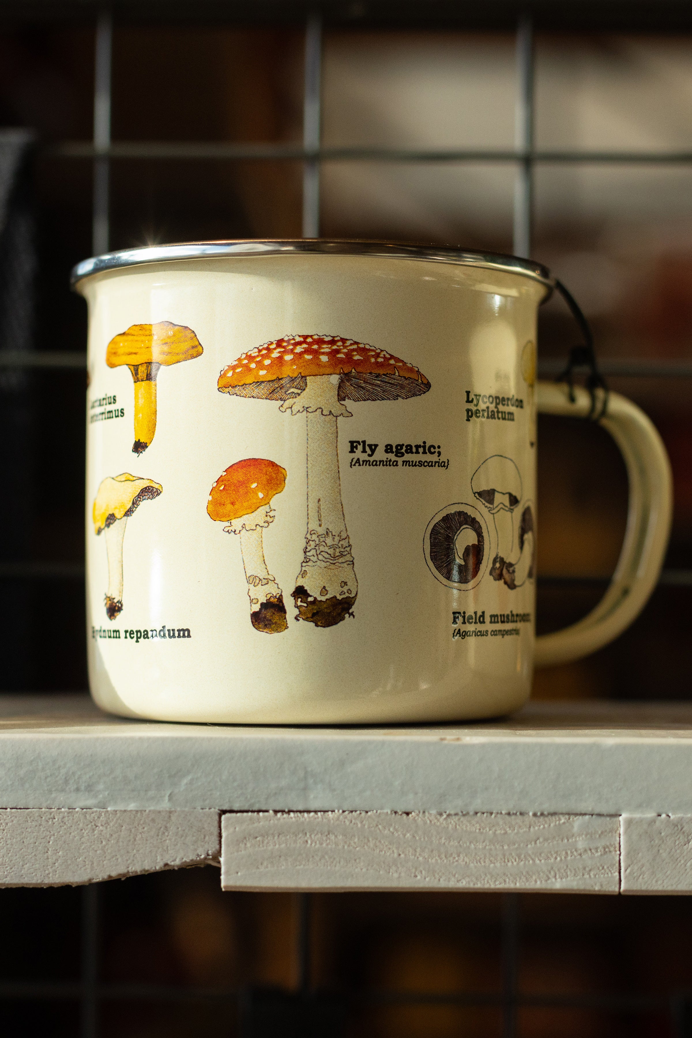 Mushroom Enamel Mug