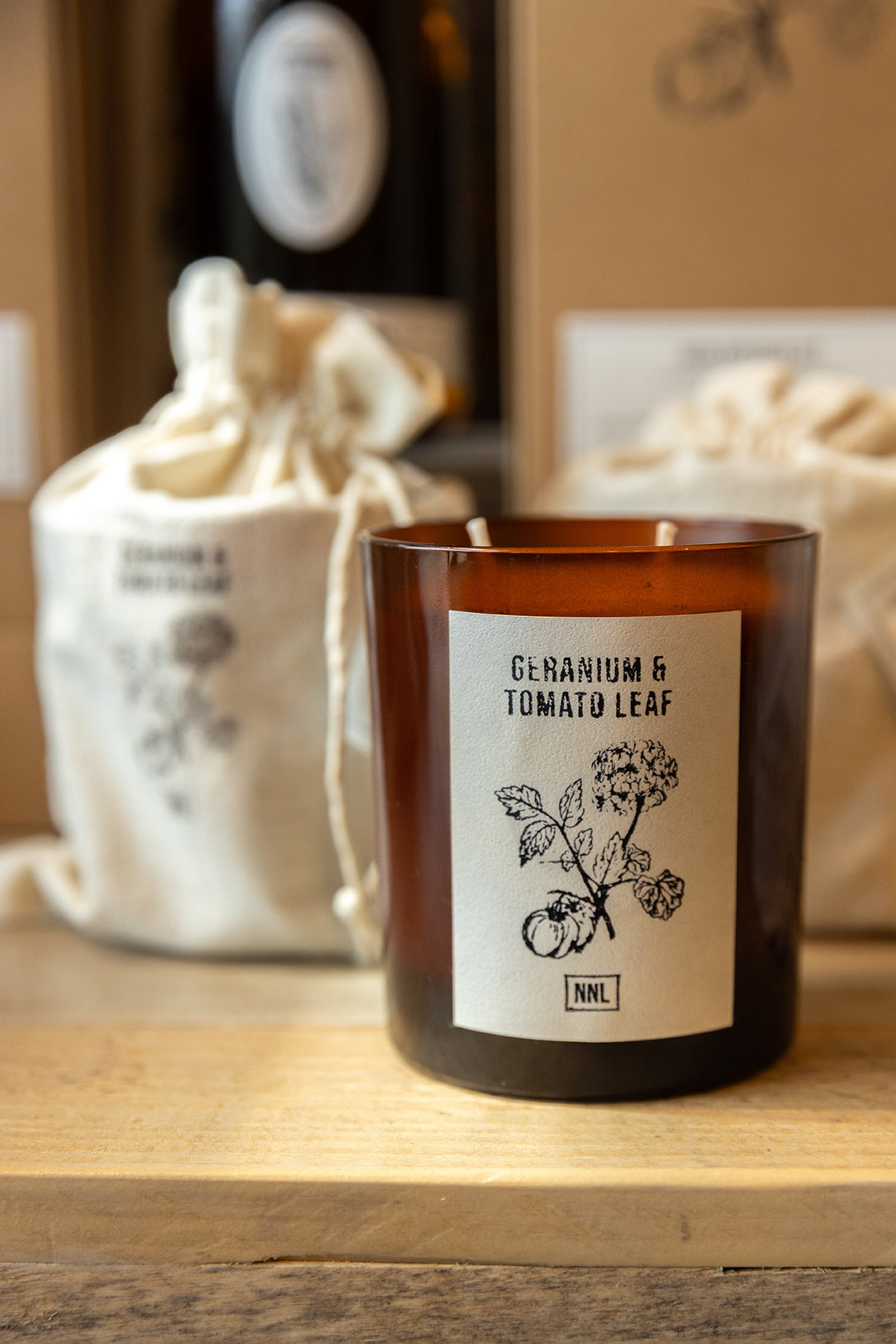 Norfolk Natural Living's Geranium & Tomato Leaf Candle