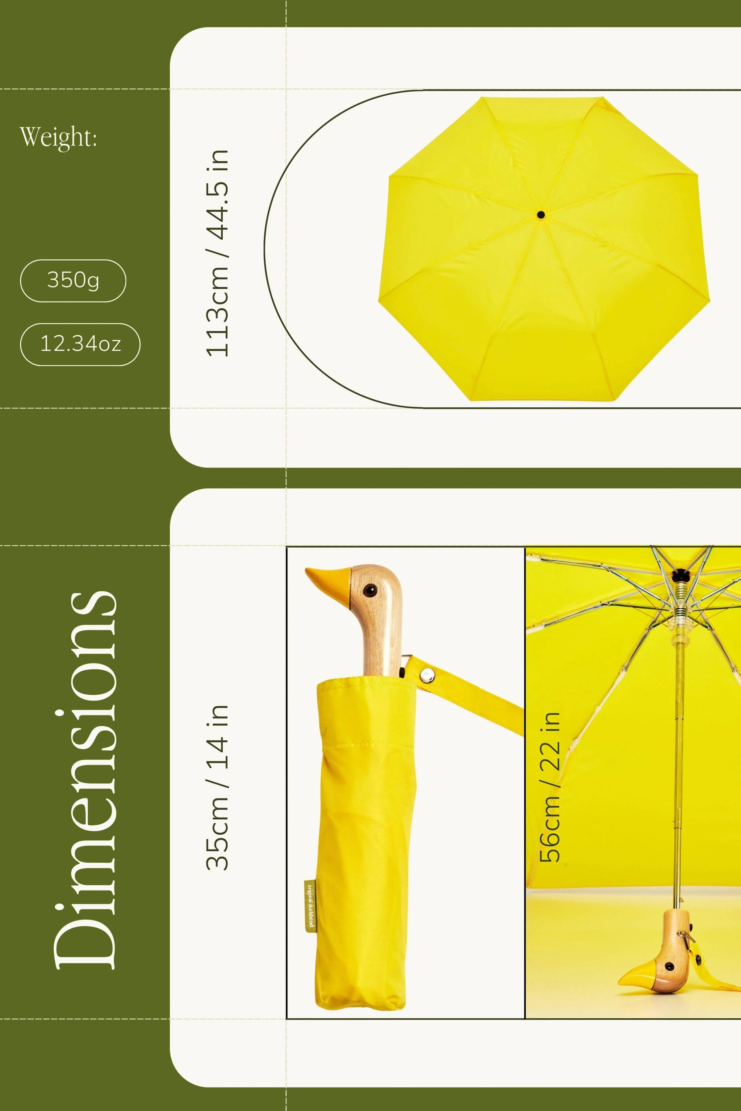 Original Duckhead Umbrella - yellow