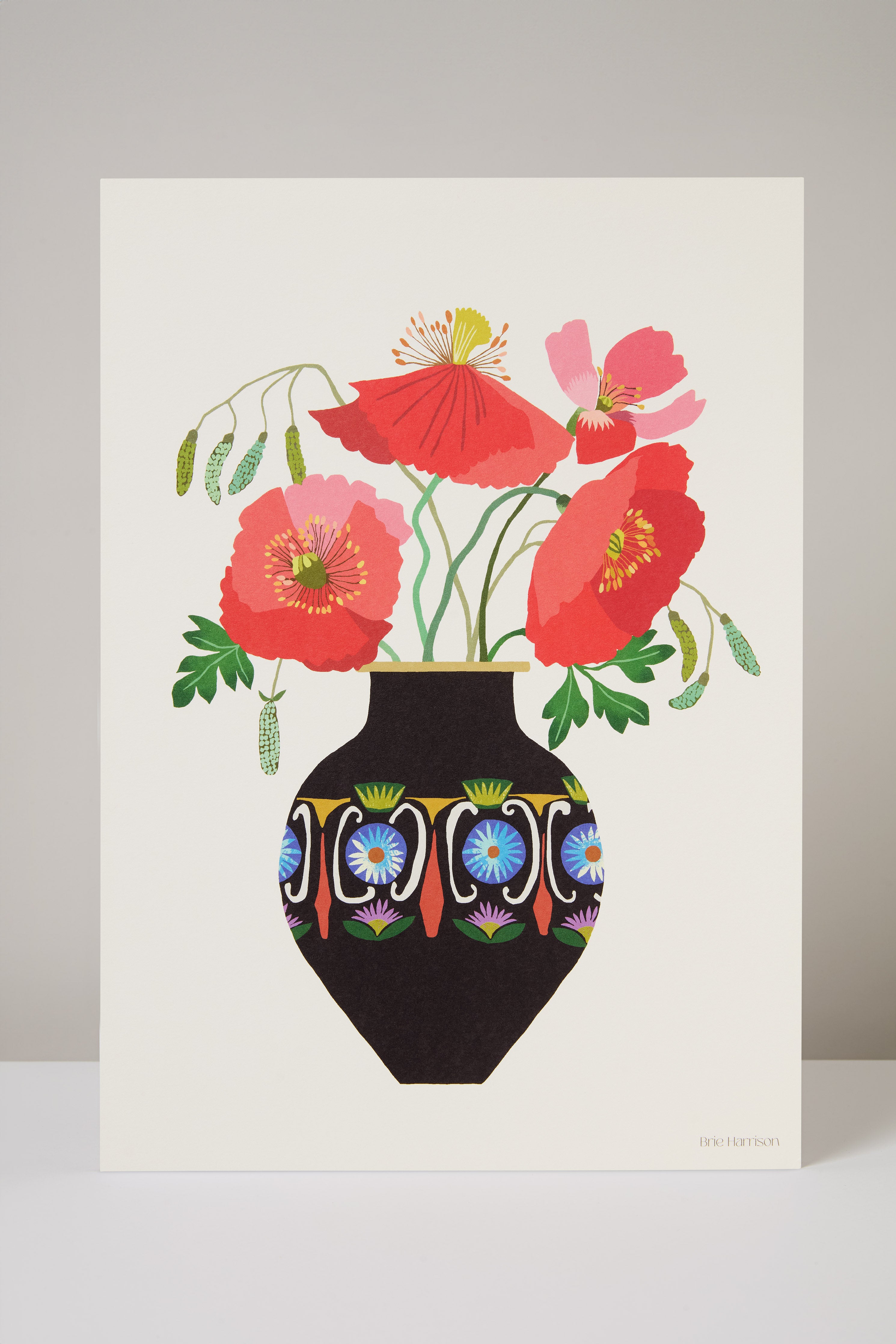 Poppy Vase Mini Print A4