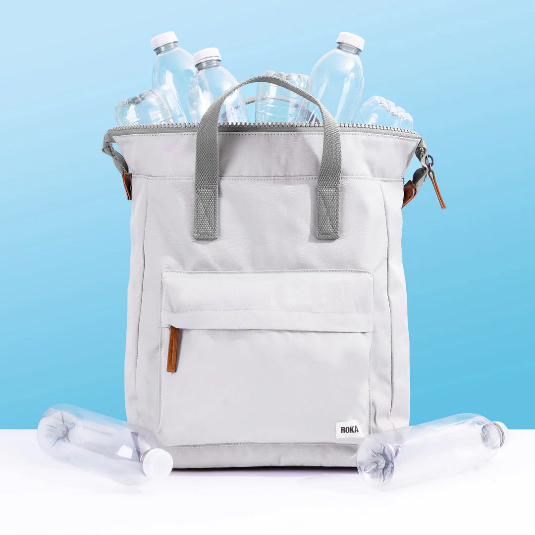 Roka backpacks made using recycled bottles