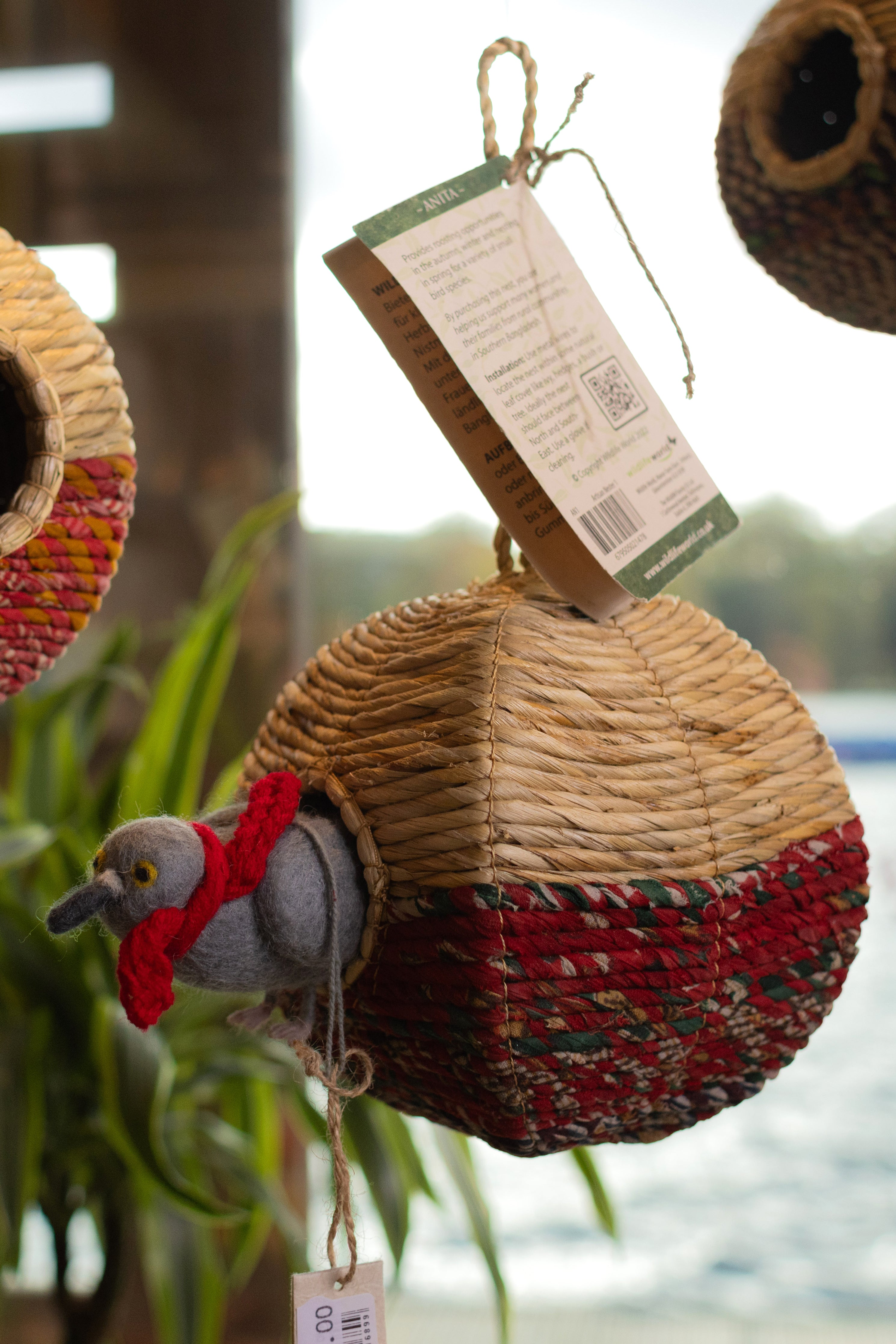 Felt Pigeon Hanging Decoration