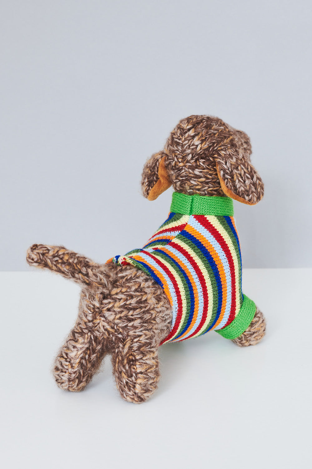Sausage Dog Toy with Bright Jumper