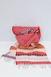 Edera Cranberry Lambswool Scarf Red