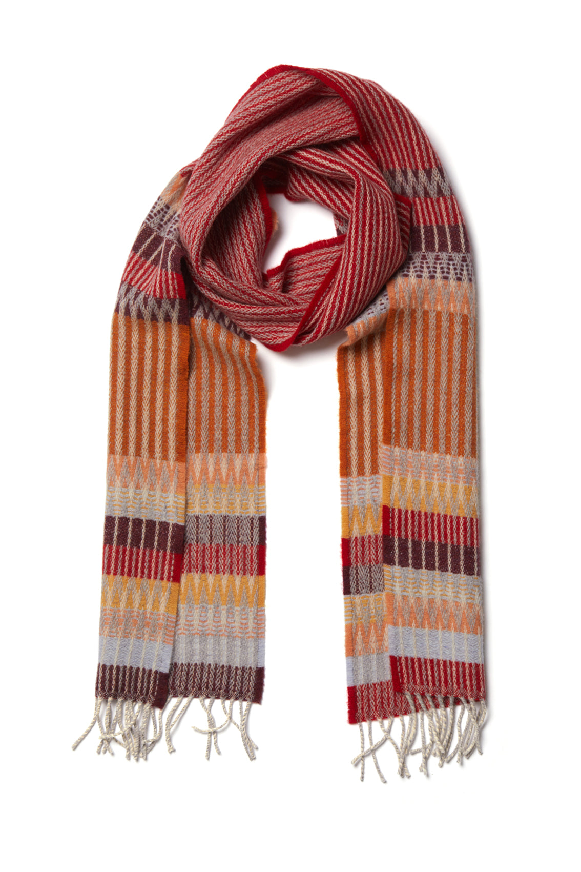 Wallace Sewell Edera Cranberry Lambswool Scarf